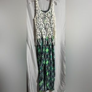 Rue 21 dress with crochet top, M/L